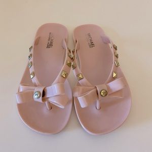 Kids Michael Kors pink sandals